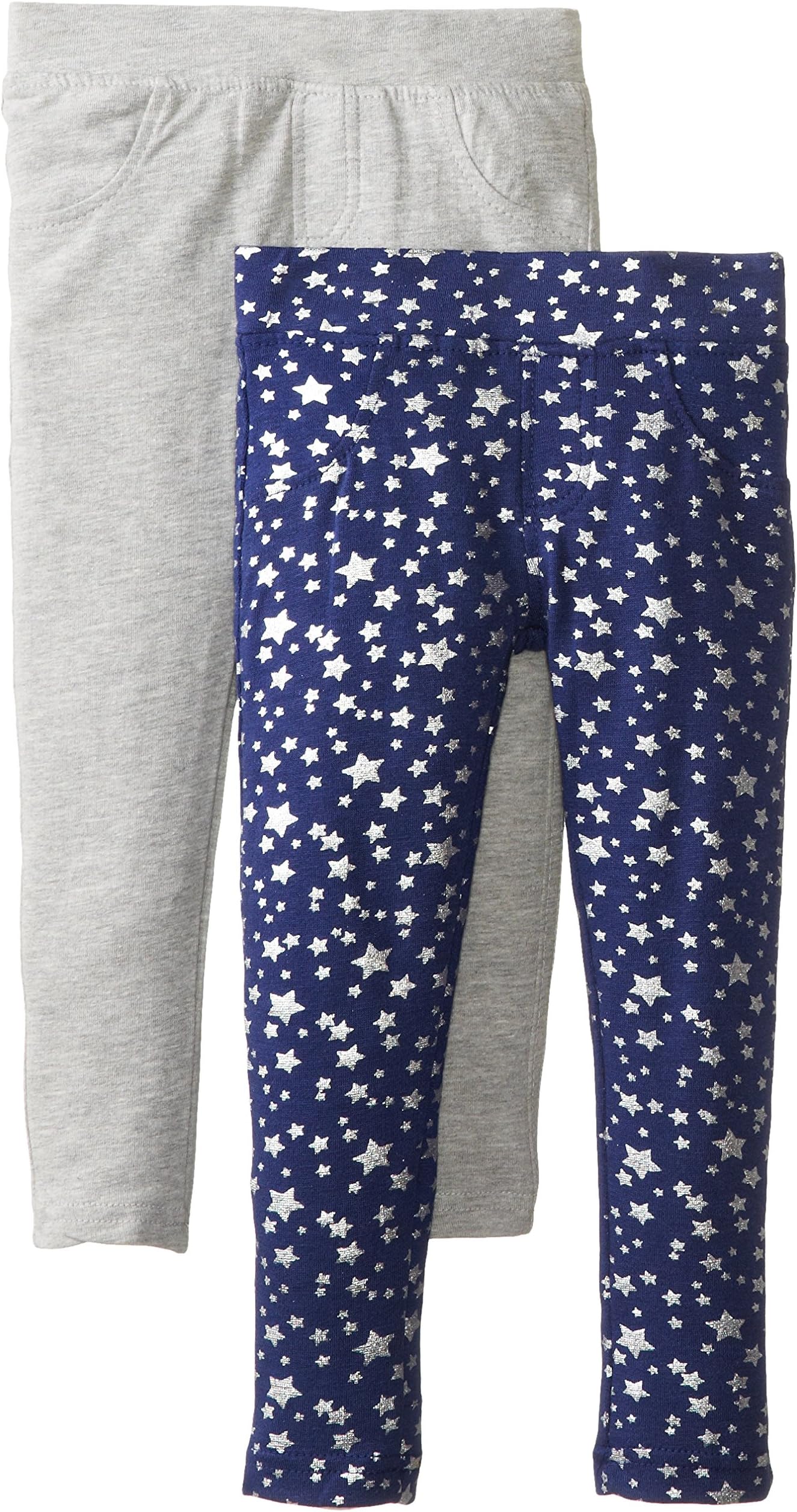Freestyle Revolution Little Girls' Glitter Star-Print French Terry Jegging Set