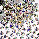 Blinginbox Non Hotfix Glass Rhinestones for DIY Crafts Phone Shoes, Wedding Decoration 1440pcs (2.7-2.9mm) SS10 Crystal AB