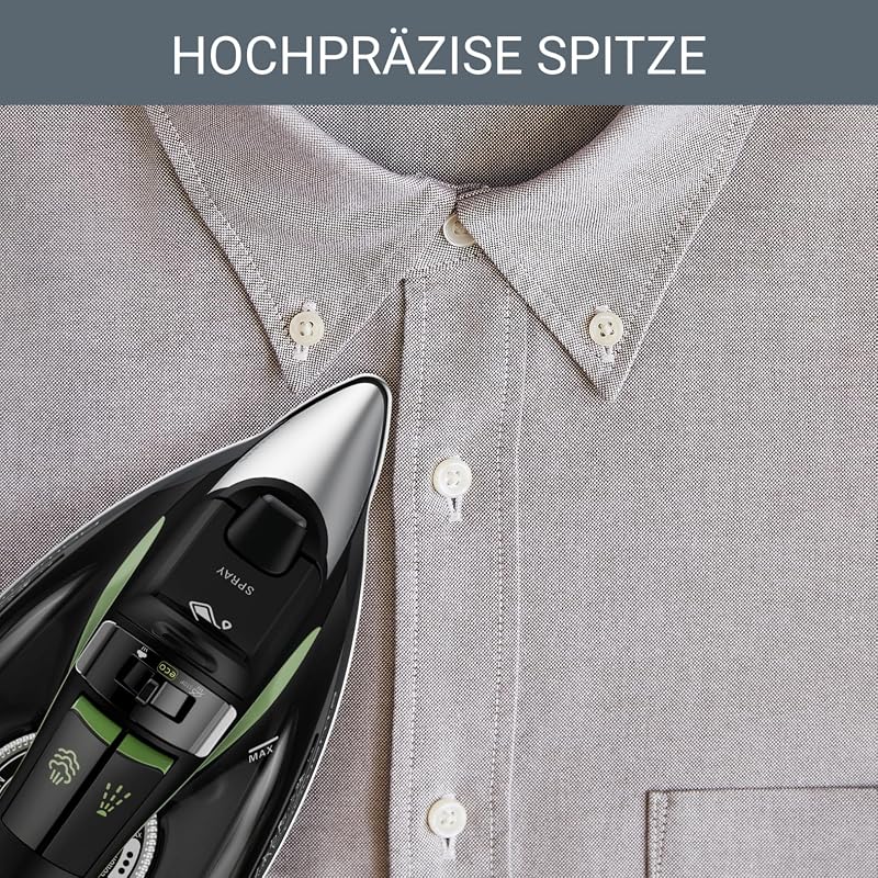 Intelligence Force Dampfbügeleisen, 2500 W, Präzisionsbügelspitze — Foto 6 von 7