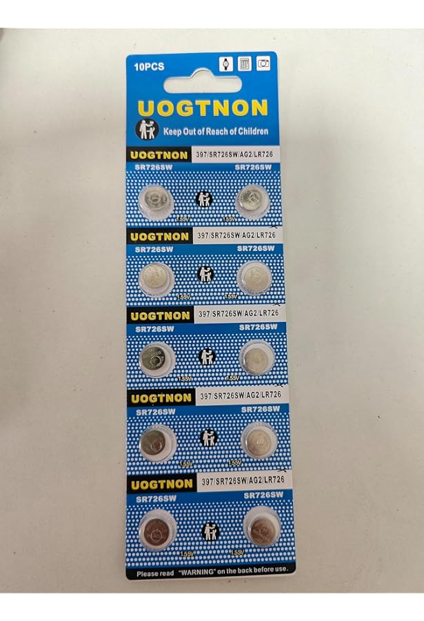 Renata 397 SR726SW - Batteria Per Orologio, 10 Pezzi, 1,55 V - Foto 5