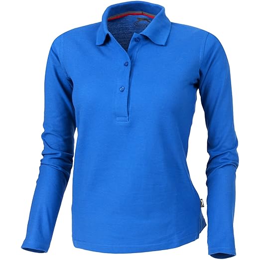 Slazenger Damen Point Langarm Polo Shirt