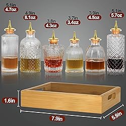 SuproBarware Bitters Bottle for Cocktail Set of 6