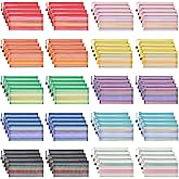 JARLINK 80 Pack Mesh Zipper Pouch, Pouch Bulk in 10 Colors, Multipurpose Storage Bags for Organizing Makeup Essentials, Trave