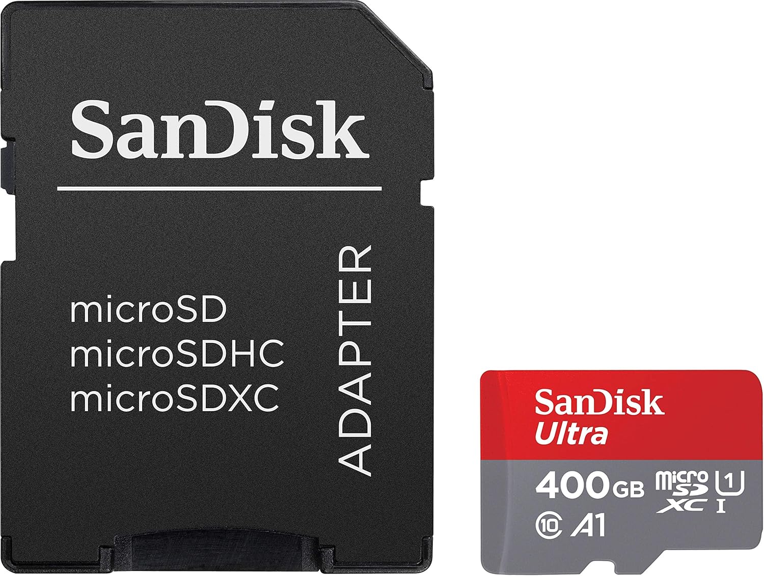 SanDisk 400GB Ultra microSDXC UHS-I Memory Card with Adapter - 100MB/s, C10, U1, Full HD, A1, Micro SD Card - SDSQUAR-400G-GN6MA: Computers & Accessories