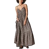 Lucky Brand Women's Paisley Tiered Maxi Dress