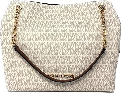 michael kors large chain shoulder tote