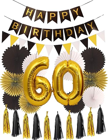 Amazon Com 60th Birthday Party Decorations Kit Happy Birthday