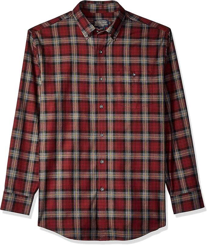 Pendleton Woolen Mills Men's Long Sleeve Button Front Belmont Shirt