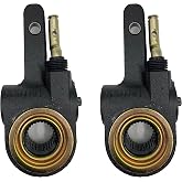 Torque Automatic Brake Slack Adjuster 1.5" Diame 28 Spline Teeth 5.5" Lever | 2 Pack; with Welded Clevis Replacement for Automann 138.2810FC Gunite AS1172, SA11902 Volvo 20527307 Euclid E15055