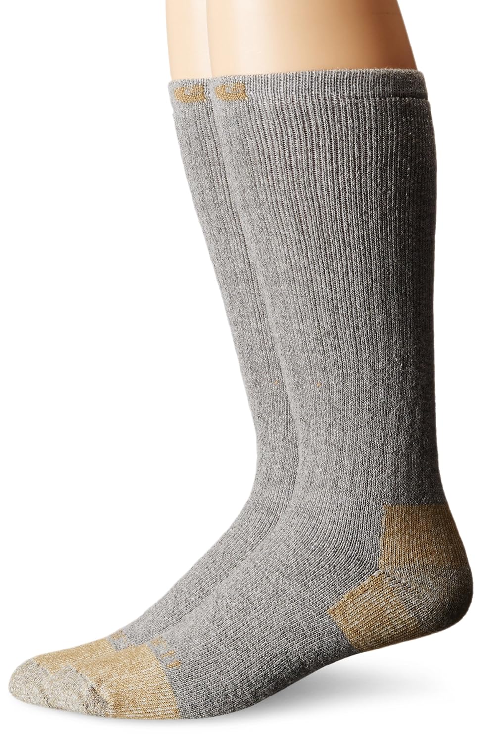 Carhartt Men's 2 Pack Full Cushion SteelToe Cotton Work Boot Socks