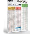Useful Magnets | Inch Metric Tap Drill Sizes Flexible Chart | Decimal Equivalents Magnetic Chart for Garage and CNC Shop | Waterproof Comprehensive Guide Tool Posters for Easy Reference | 11" x 8.5"