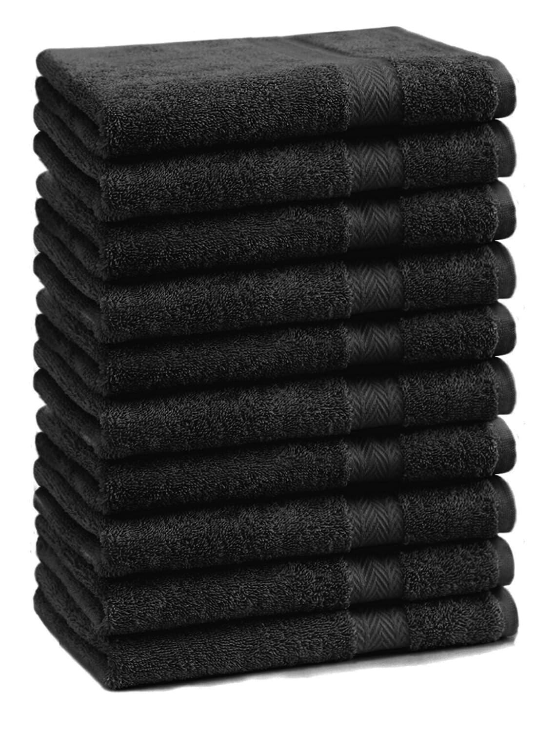 Betz 10 Stuks Zeepdoekjes - 100% Katoen, 30x30 Cm, Zwart