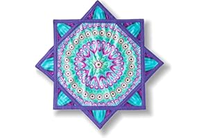 YangkoStar 24" Lightweight Flow Star | Flowstar Spinning Cloth for Beginners | Easy to Spin & Do Tricks | Fun & Challenging Flow Toys for Juggling, EDM, Festival, Club, Party, Dance (Mandala)