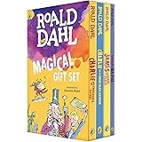 Roald Dahl Magical Gift Set (4 Books): Charlie and the Chocolate Factory, James and the Giant Peach, Fantastic Mr. Fox, Charl