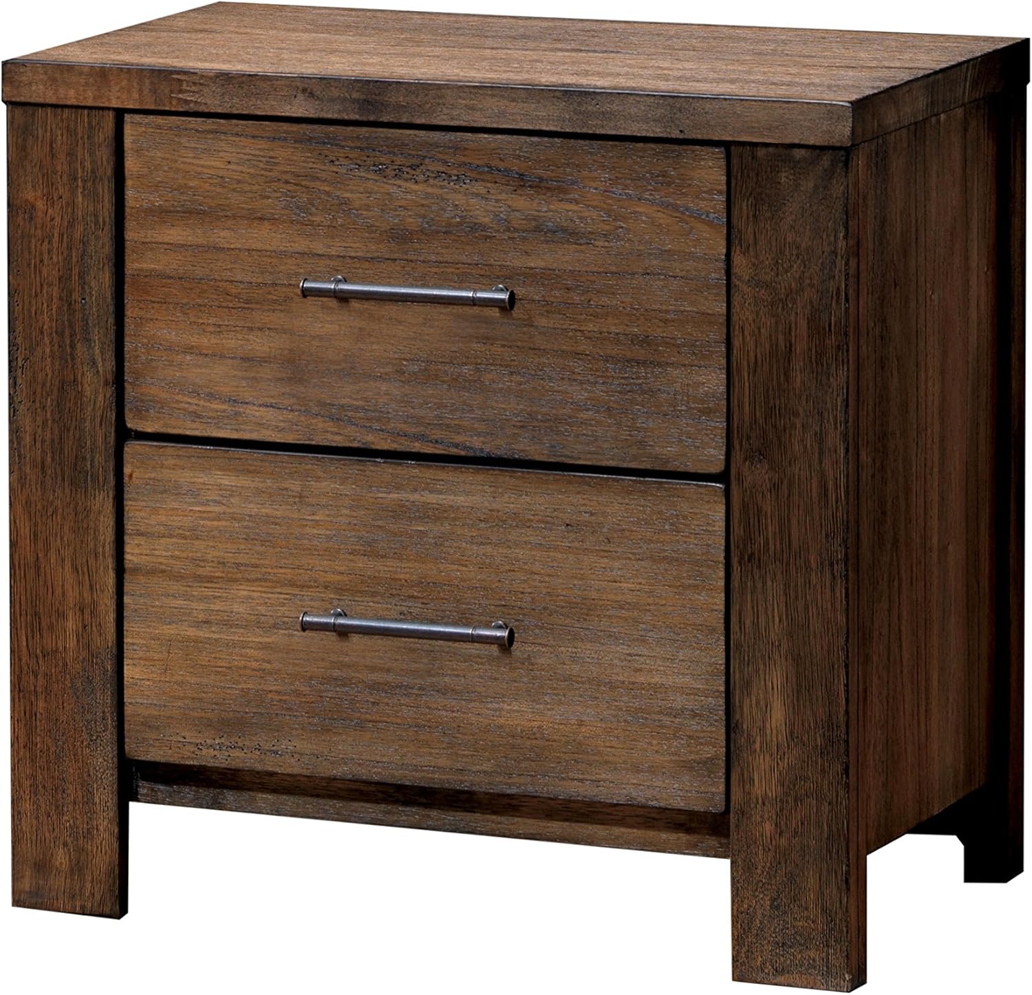 Amazon Com Furniture Of America Saxton Cottage Nightstand Antique Oak Furniture Decor