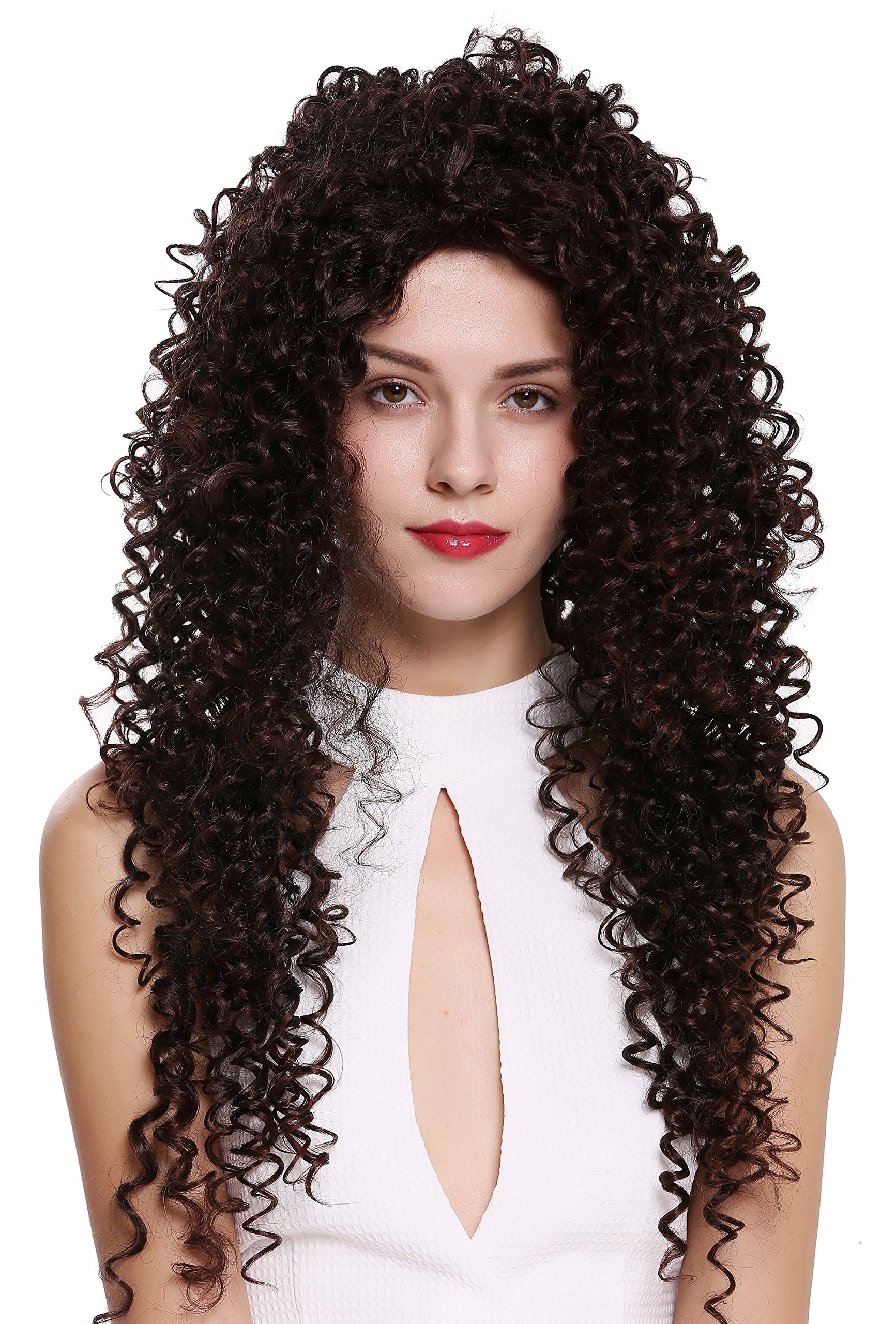 WIG ME UP - DW2315-2T33 Lady Quality Wig Long Dense Mahogany Brown Curls curly Afro Carribbean Style