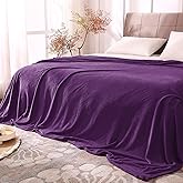 BEDELITE Fleece Blanket Purple Full Blankets for Couch & Bed, Luxury Plush Cozy Fuzzy Blanket 84" x 90", Super Soft Warm Lightweight Throw Blanket for Travel Camping