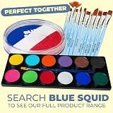 Blue Squid PRO Face Paint 30g Red White Blue Water-Based Pro Cake view 5