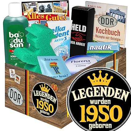 Legenden 1950 Pflege Geschenke Ddr Geschenkset Fur Manner Zum Geburtstag Amazon De Lebensmittel Getranke