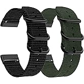 Anrir for Fitbit Versa 4 Bands, Woven Nylon Replacement Watch Strap for Fitbit Versa 4/ Versa 3, Fitbit Sense 2/Sense Bands for Women Men-2Pack
