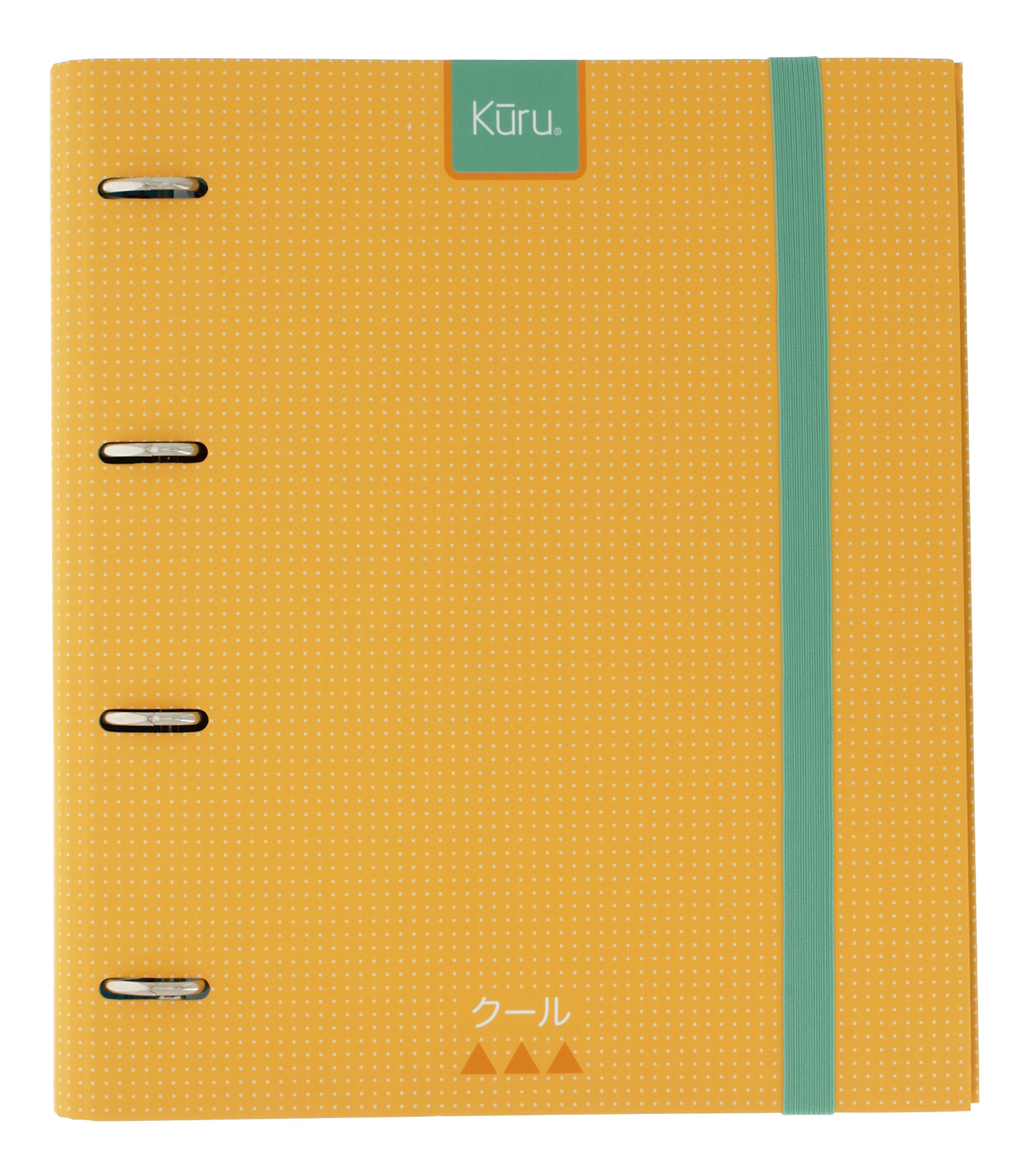 grafoplás 88102160-carpeta 4 Rings A4 Die-Cut Kuru with On Transparent, 4 Dividers and 100 Sheets of 90 g, Yellow, Extra Soft Touch