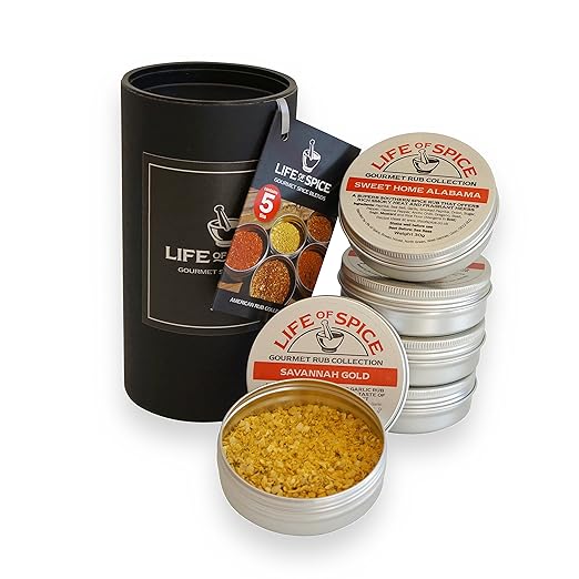 title=Life of Spice American Rub Collection- Confezione Regalo di 5 BBQ Rub Life of