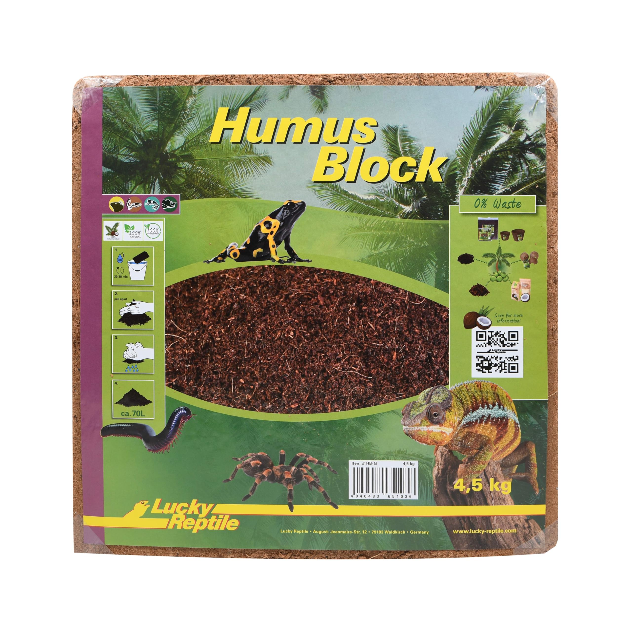 Lucky Reptile HB-G Humus Block, 4.5 Kg