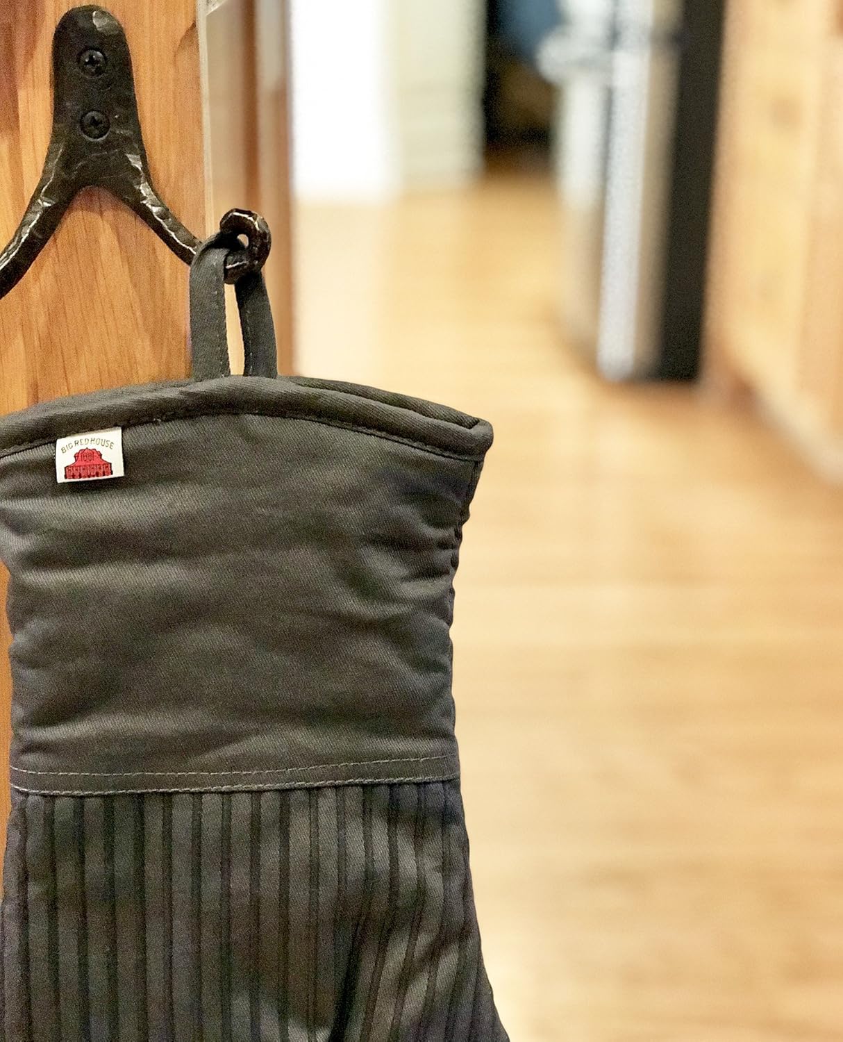 Big Red House Oven Mitts, with The Heat Resistance of Silicone and Flexibility of Cotton, Recycled Cotton Infill, Terrycloth Lining, 480 F Heat Resistant Pair Grey: Home & Kitchen