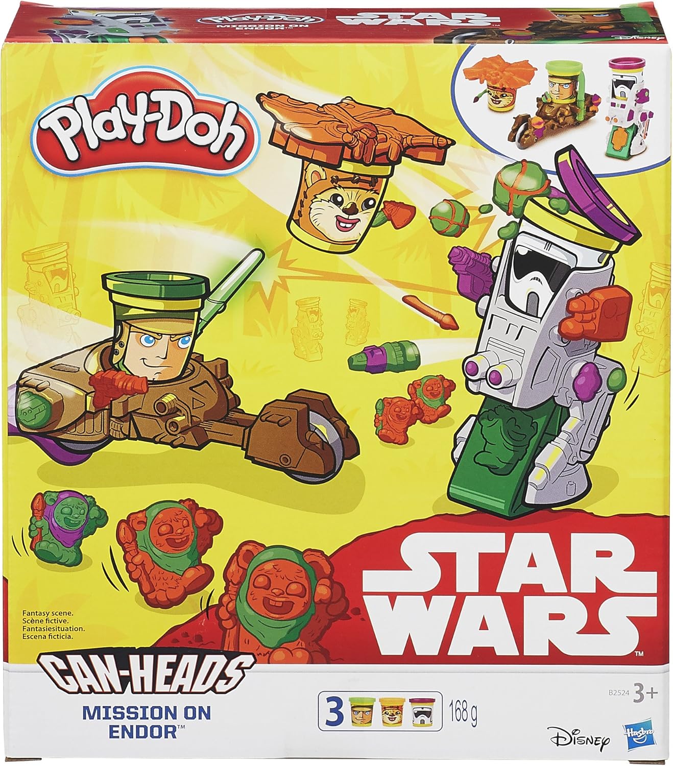 play doh star wars can heads
