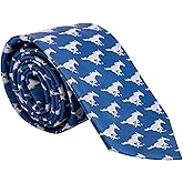 Desert Cactus Southern Methodist University Neck Tie SMU Mustangs 100% Polyester Necktie with Logo, Officially Licensed (Style B)