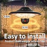 DONYER POWER Outdoor Heater 800W 1200W 2000W Halogen Remote Control Greenhouse view 4