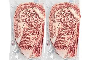Nordic Catch Grade A5 Japanese Wagyu Steak Without Bone, Always Fresh Thick Cut, Skin-Packed 100% Authentic A5 Wagyu Steak from Kagoshima Reserve - Great Gift