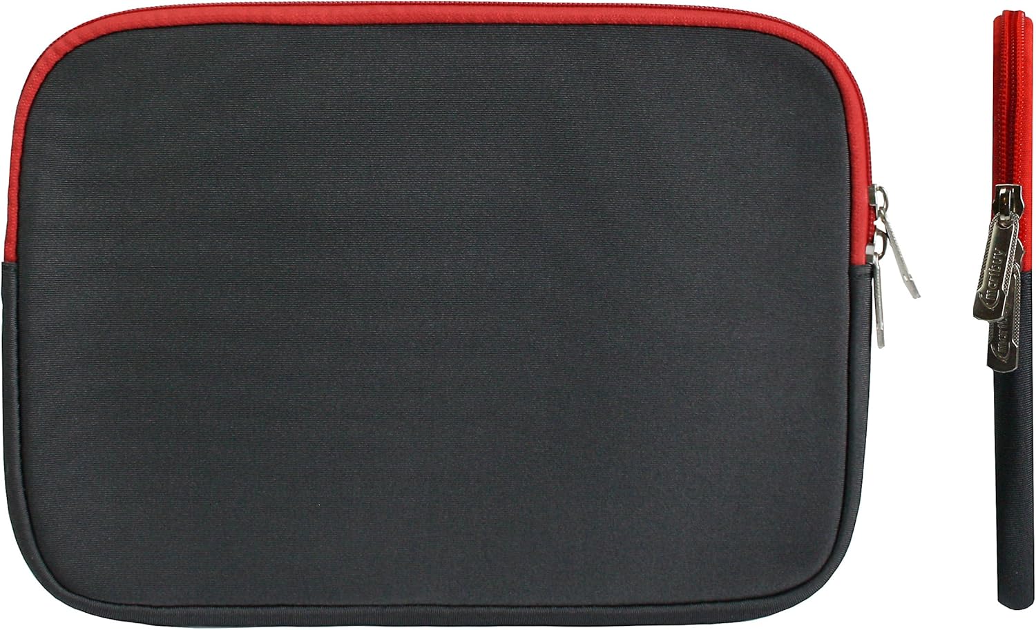 Emartbuy Dark Grey Orange 11.6-12.7 Inch Water Resistant Neoprene Soft Zip Case Cover Sleeve With Orange Interior & Zip Compatible with Laptops Listed Below - Image 5