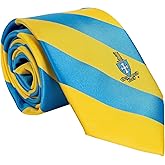 Desert Cactus Sigma Chi Neck Tie Sig Fraternity Greek Formal Occasion 100% Polyester Necktie with Logo, Officially Licensed (Style A)