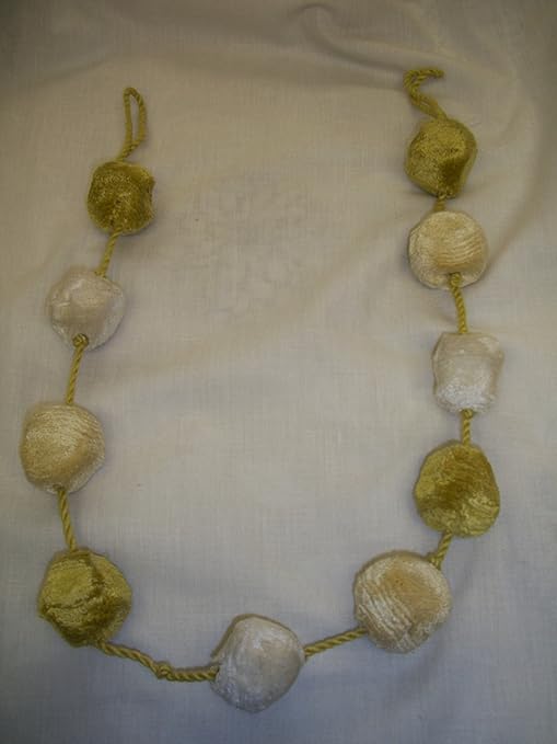 Curtain Tie Back Vintage Quirky Design Pom Pom Tieback In Shades