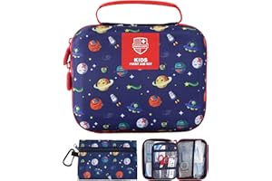Swiss Safe Kids First Aid Kit for Kids 246 Pieces - for Travel, Home & Car Emergency Kit, Baby & Toddler First Aid, Small Portable Kit with Mini Bag