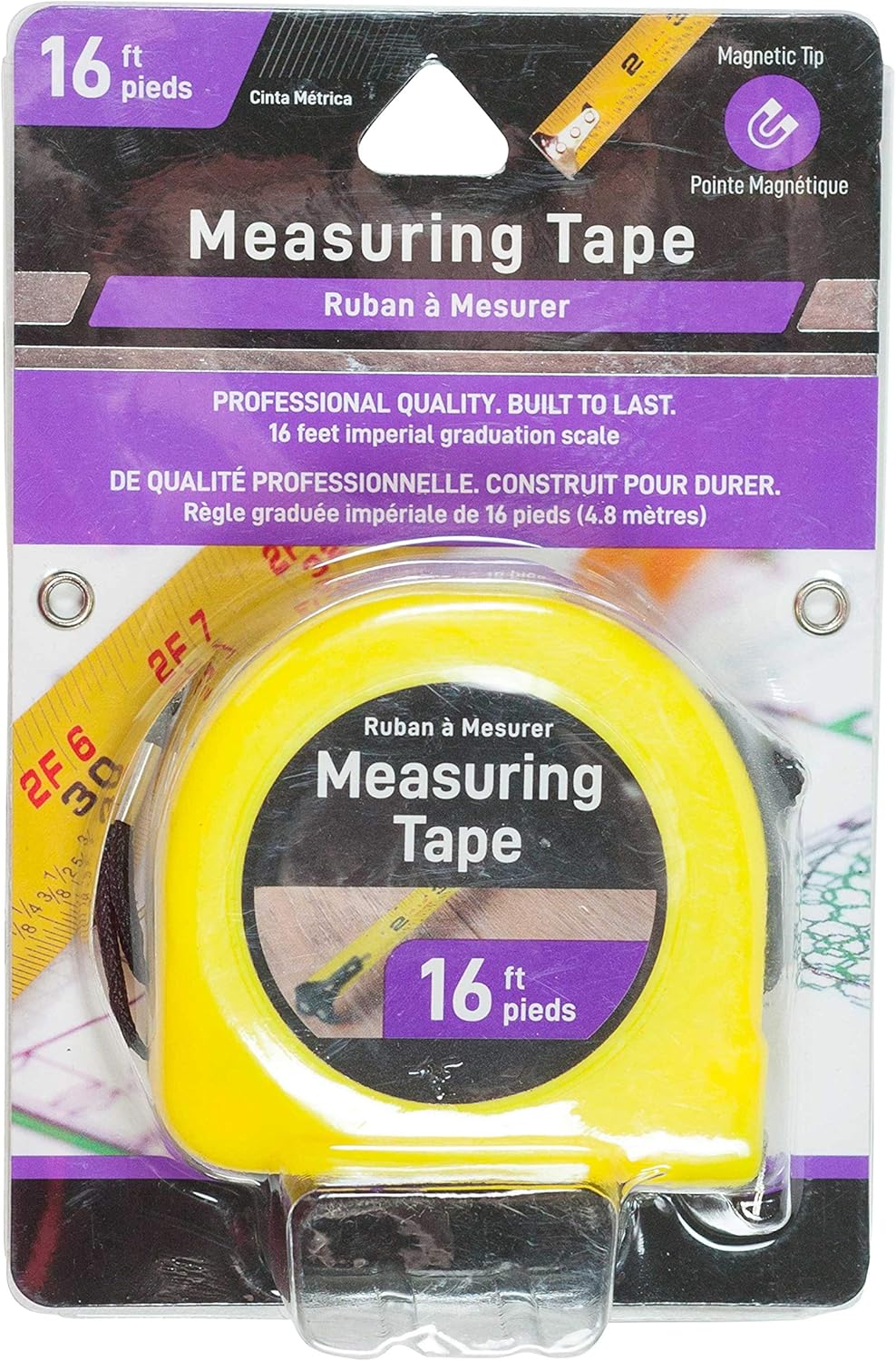 Jacent Tape Measure Professional Quality 16Foot Measuring Tape with
