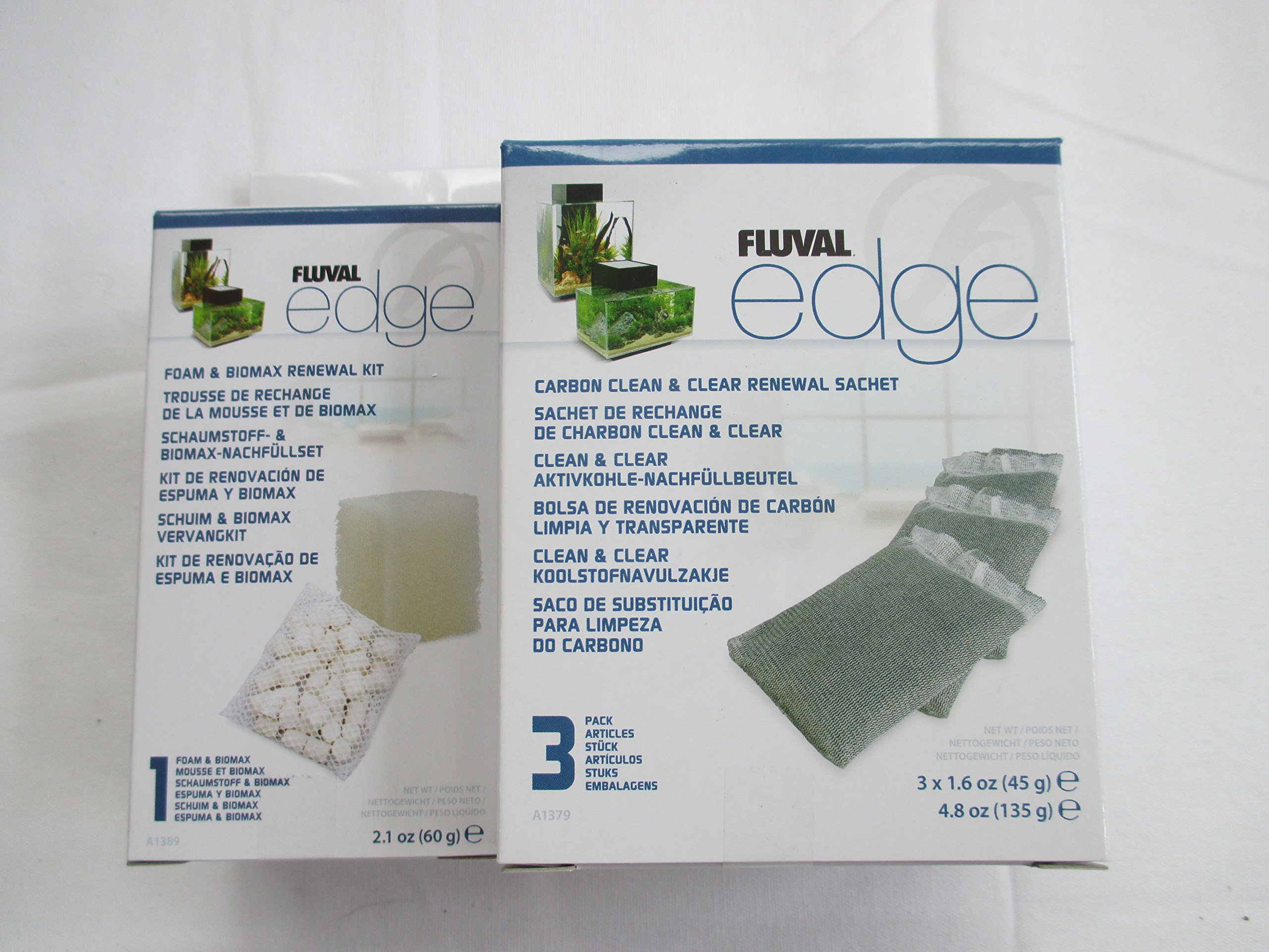 Fluval Edge Biomax and Foam A1379 + A1389