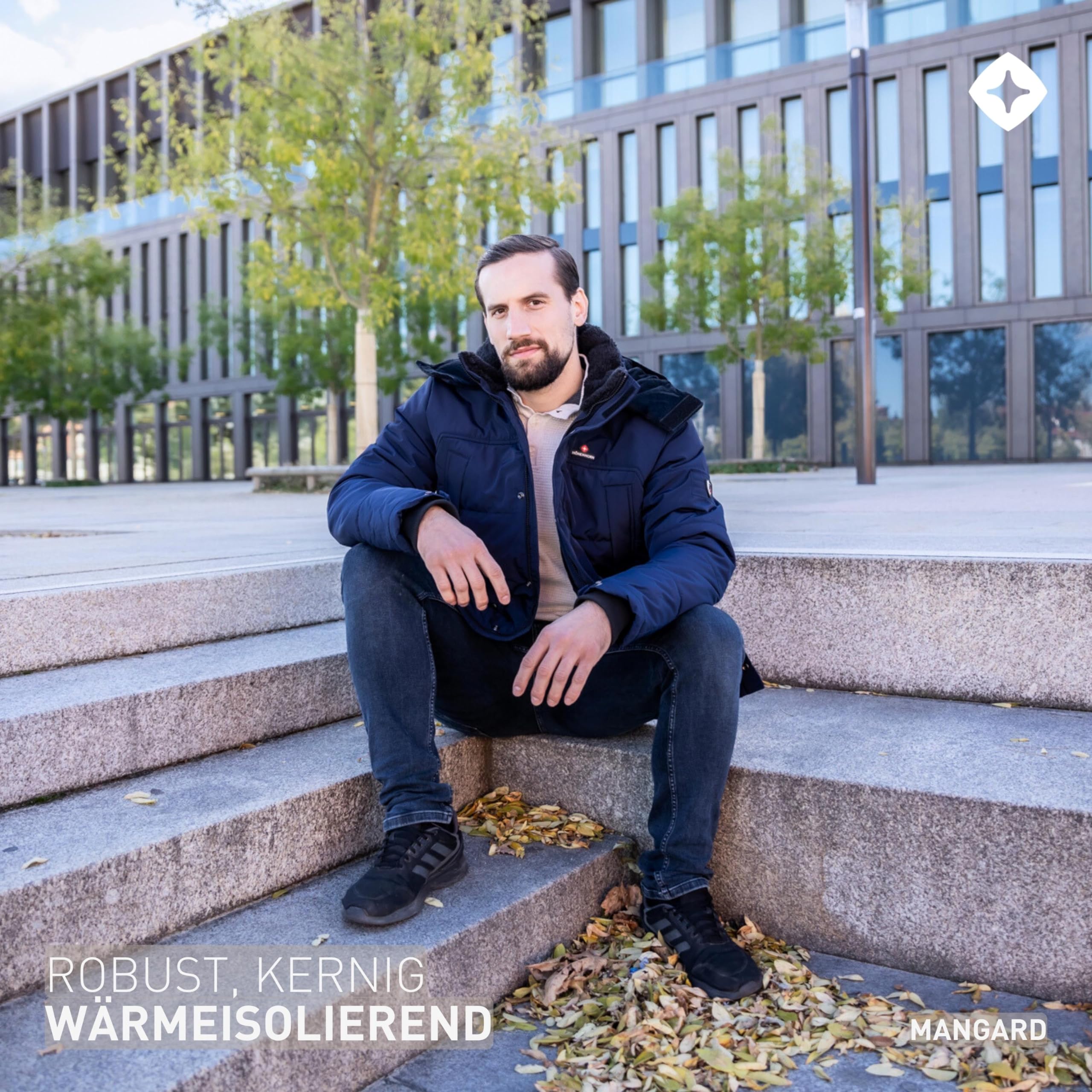 Höhenhorn Mangard Herren Winter Jacke Dunkelblau Gr. L 2