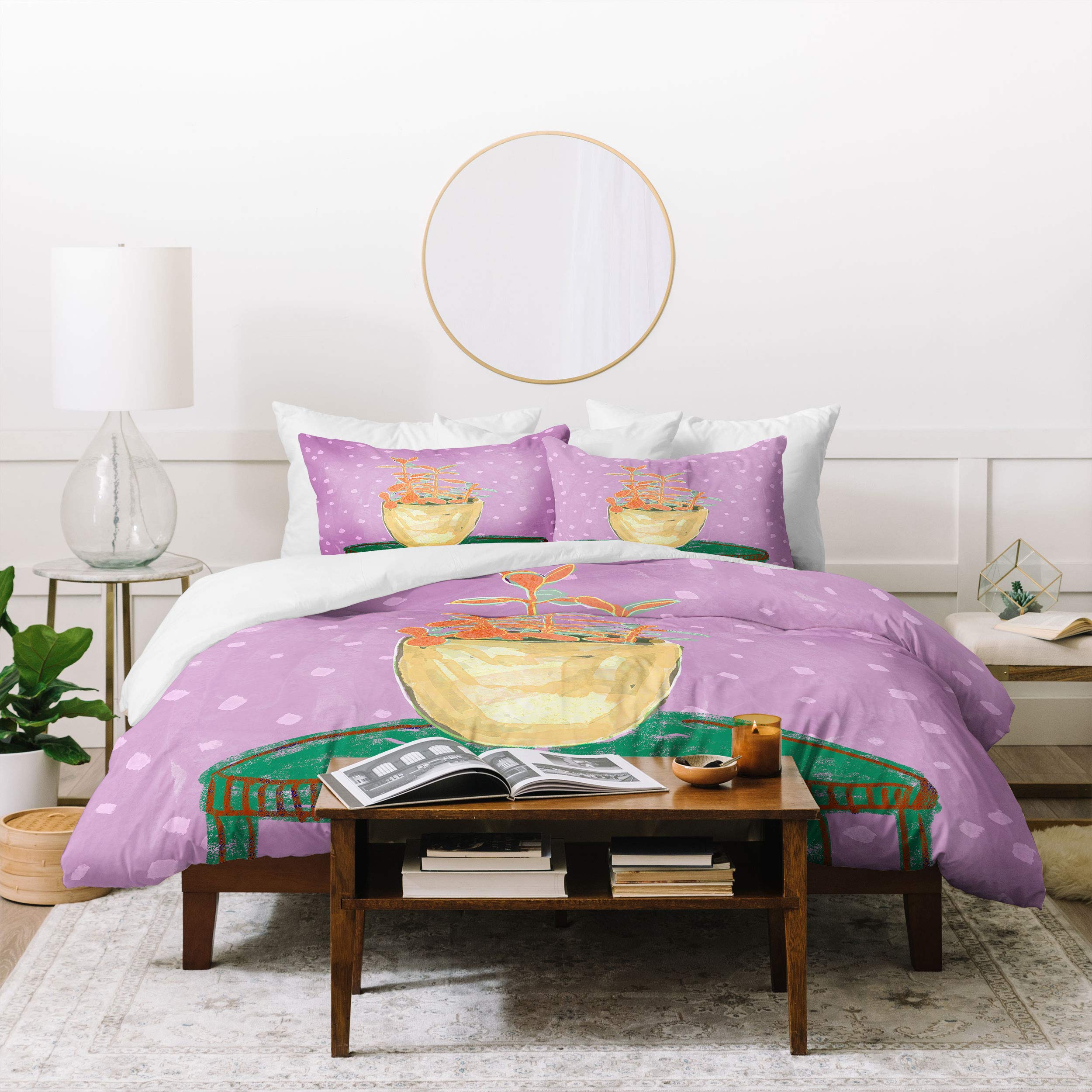 Photo 1 of *PHOTO FOR REFERENCE//COLOR & DESIGN MAY VARY** Society6 Sewzinski Plant Study Ii Pillowcase(s) Comforter Set with Pillow Sham(s), King