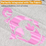 IModeur Pink Heat Transfer Vinyl 12x5 ft HTV for Fabric PET Backing view 3