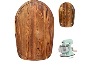 ENVTEK Mixer Slider Mat, Pine Wood Sliding Tray for KitchenAid 4.5 & 5 Qt Stand Mixers, Anti-Slip Moving Mat & Countertop Protector, Kitchen Accessories and Attachments for Artisan Series