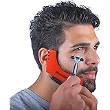RevoBeard Beard Styling Template/Stencil For Men, Lightweight And Flexible, One Size Fits All, Curve Cut, Step Cut, Neckline and Goatee Beard Shaping Tool