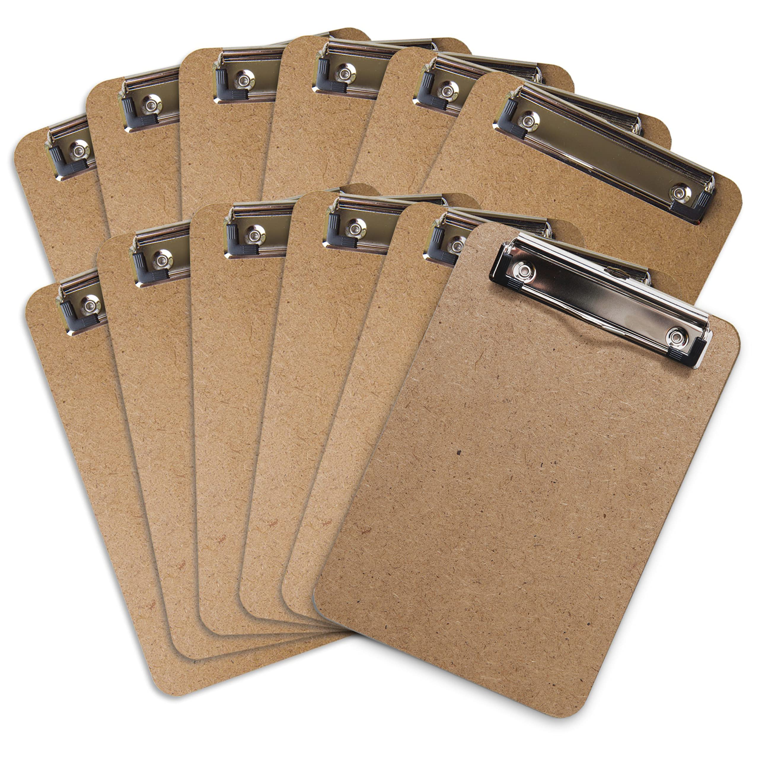 Photo 1 of Mini Clipboard 6" x 9" (Set of 12) Memo Clipboard | Small Clipboards 6x9 with Low Profile Clip, Mini Clipboards 6x9, Little Clipboards Half Size | Office, Teacher, Classroom & Back to School Supplies