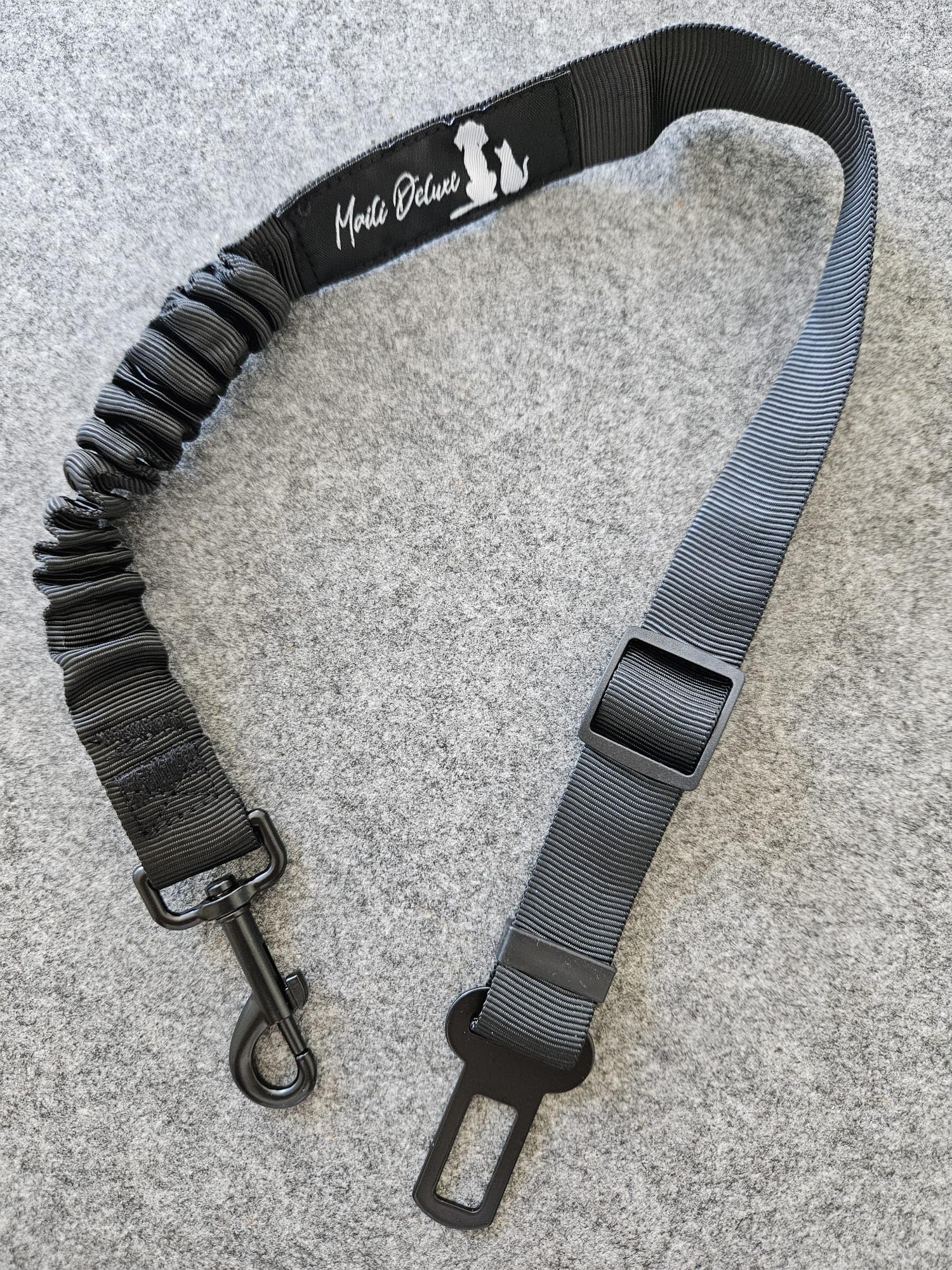 Maili Deluxe Dog Seat Belt for Car - Adjustable Seat Belt - Safety Belt with Shock Absorption for All Dog Breeds & Car Types - Pet Accessories for Dogs