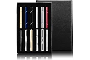 FUNRUN JEWELRY 12PCS Mens Tie Clips Set Black Tie Bar Clip for Regular Ties Necktie Wedding Business Clips with Gift Box