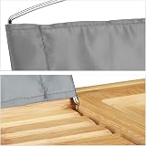 Relaxdays Bamboo Bathtub Caddy Rack Extendable Bookstand Tablet Holder Natural view 6