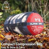 Trail Outdoor Leisure Trail Envelope Sleeping Bag Snug Hood 3 Season 190x75 view 6