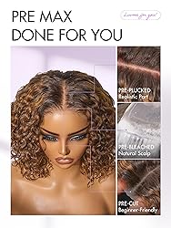 LUVME HAIR 5X5 Deep Curly 10 Inch 100% Human Hair