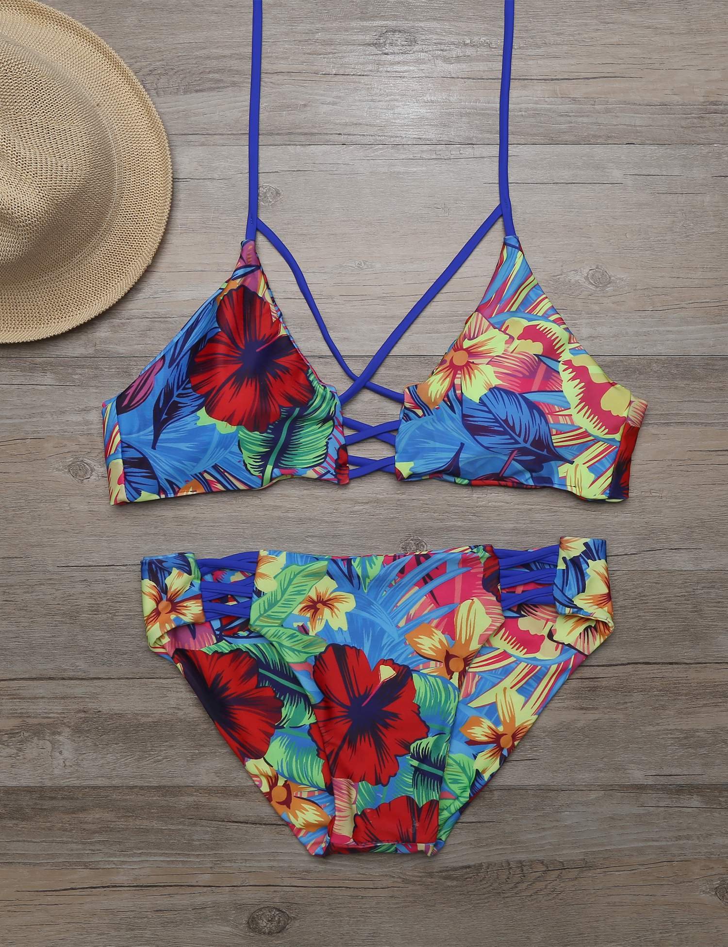 Ekouaer Women\'s Bathing Suit Adjustable Strap